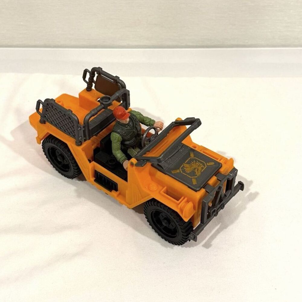 Chap Mei Dino Valley Orange Off-Road Jeep Vehicle Parts Missing